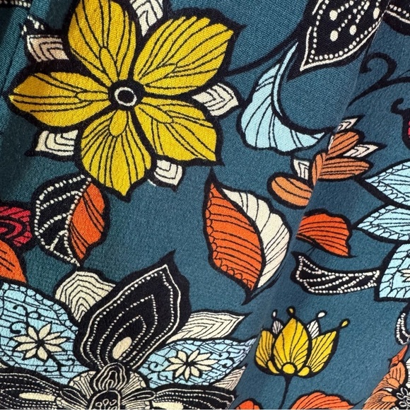 Anthropologie Geneva Halter Wide Leg Floral Jumpsuit Green Size XS - Picture 4 of 14